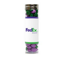 Large Gourmet Plastic Candy Tube w/ Corporate Color Chocolates